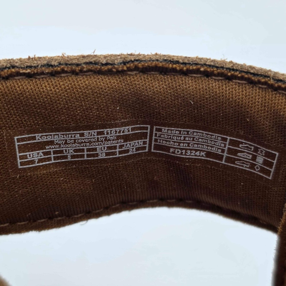 Koolaburra by UGG Womens Tizz Suede Platform Slides Chestnut Size 7 NEW 1167751 - Picture 11 of 11